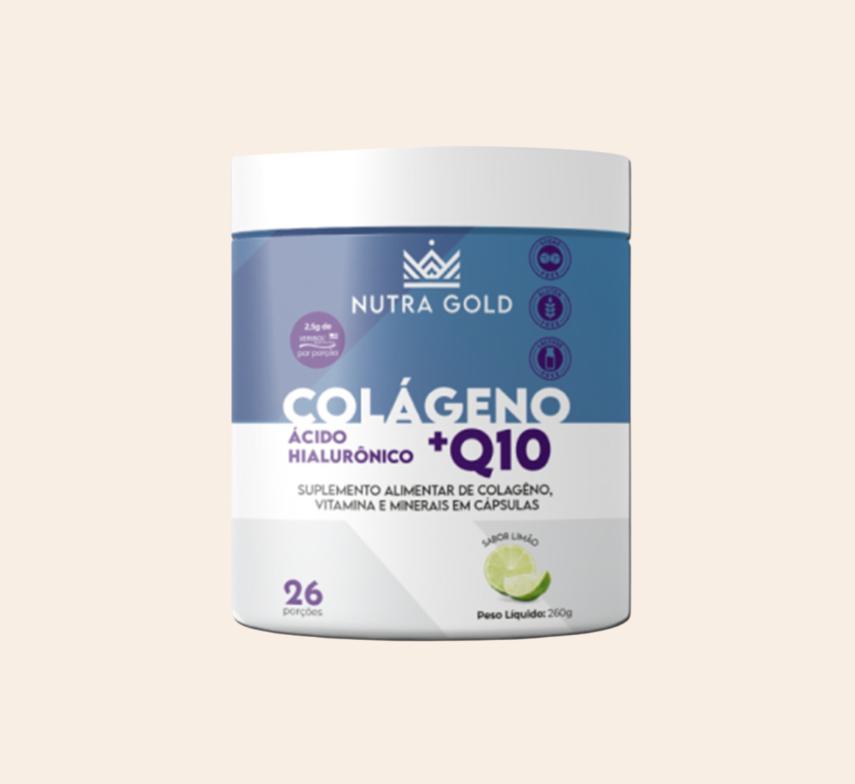 COLÁGENO COM ÁCIDO HIALURÔNICO +Q10