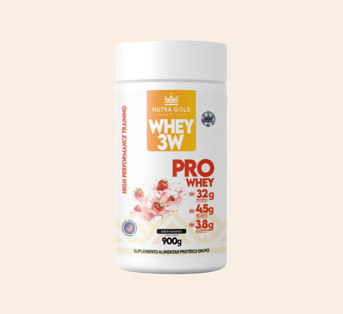 NUTRA WHEY PRO - MORANGO - 900g - POTE