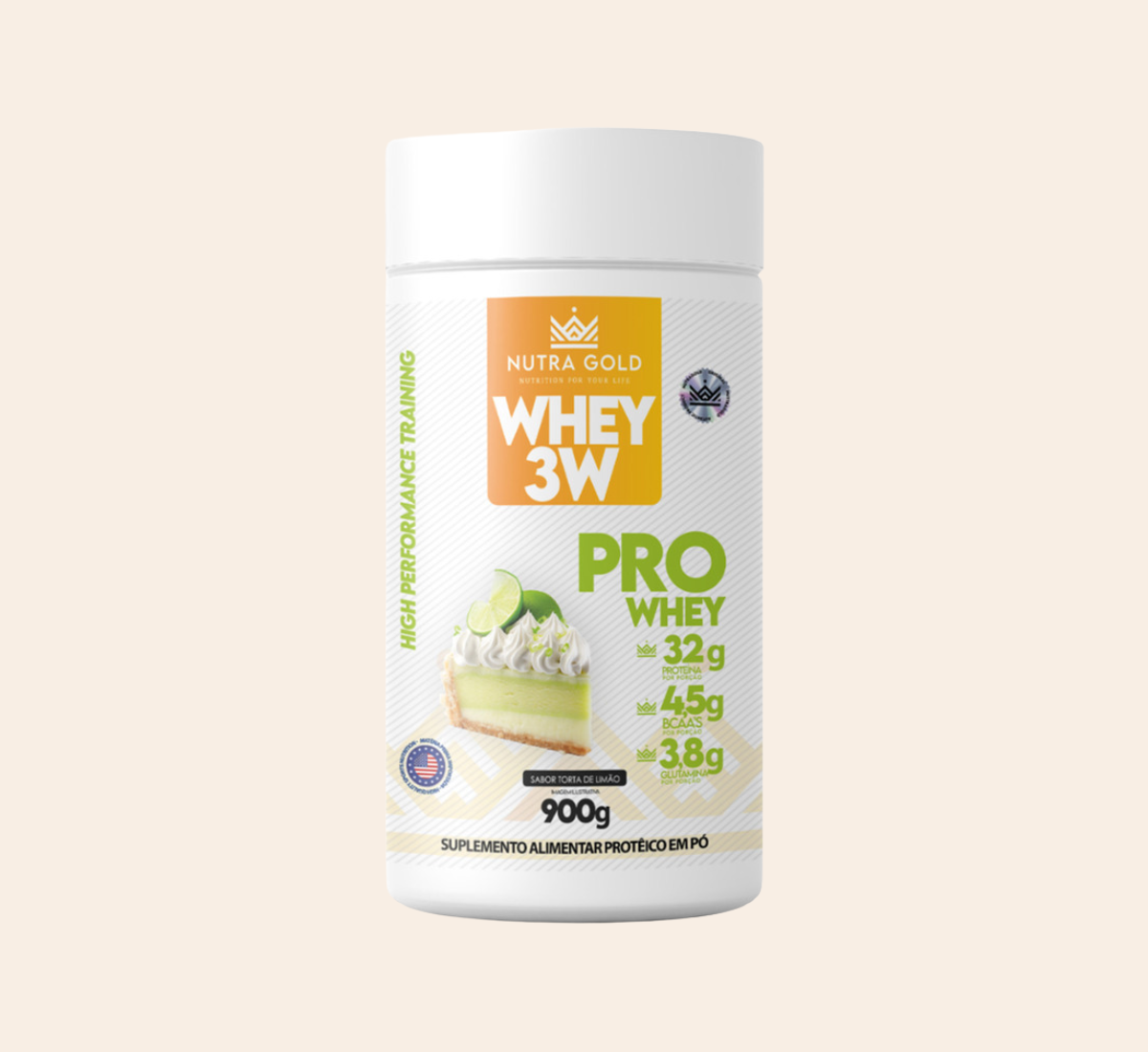 NUTRA WHEY PRO - TORTA DE LIMÃO - 900g - POTE