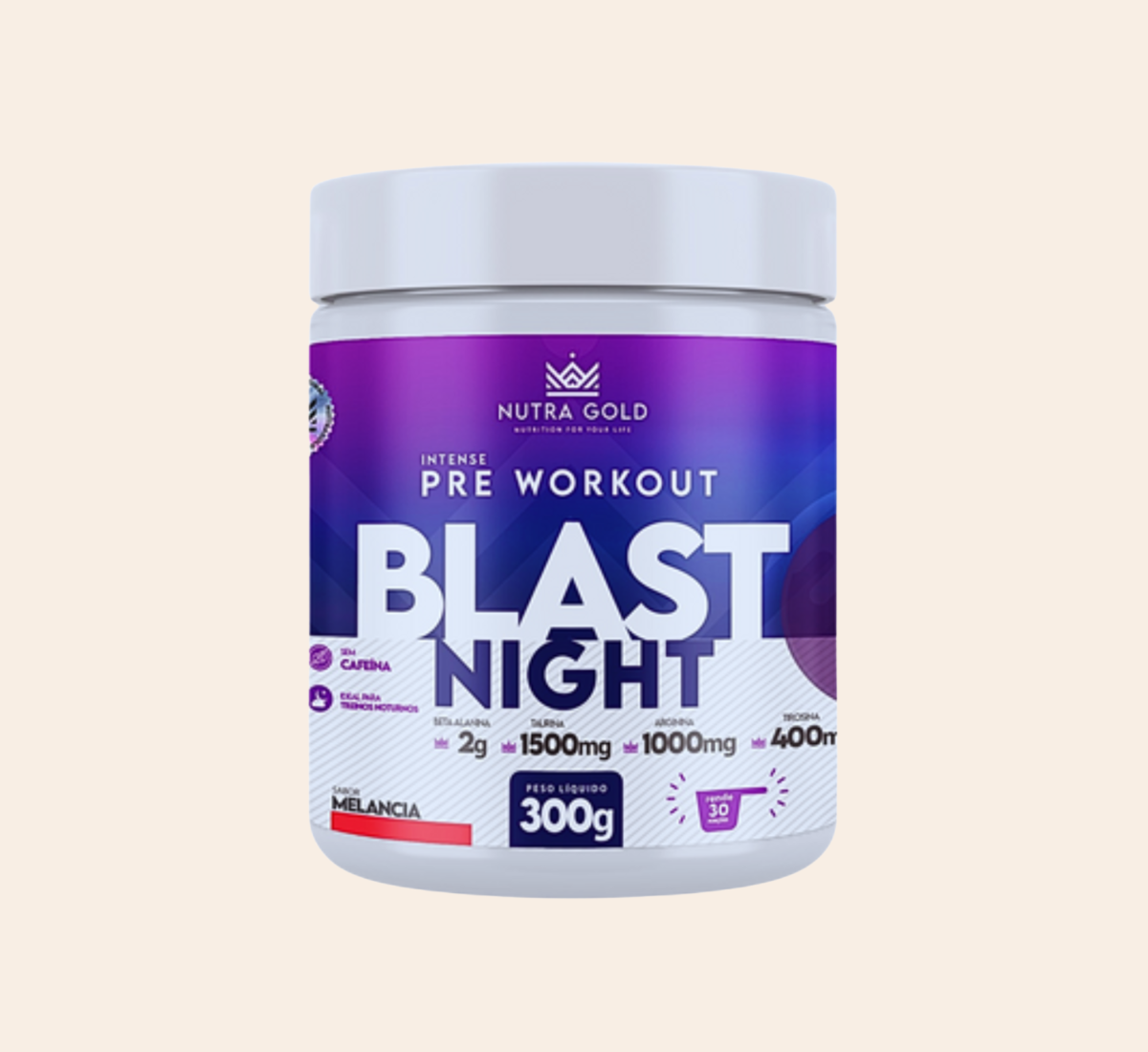 PRÉ WORKOUT NUTRA BLAST NIGHT - MELÂNCIA 300g
