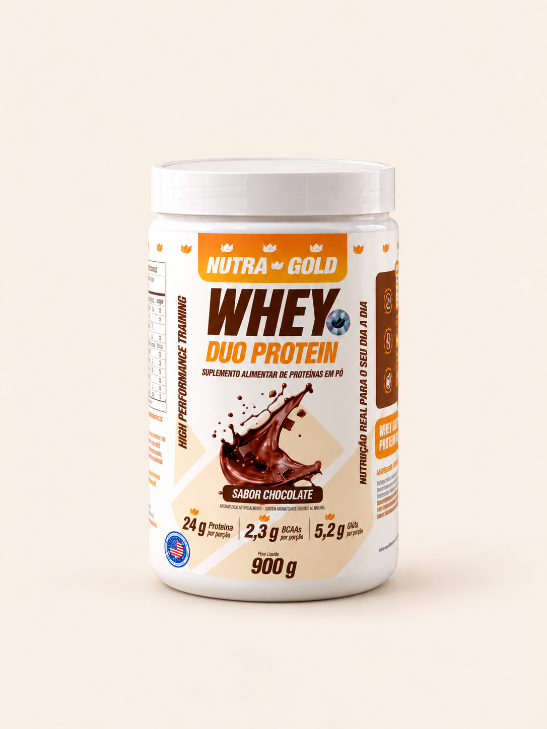 Whey DUO PROTEIN 900 g – Chocolate – Nutra Gold
