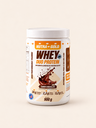 Whey DUO PROTEIN 900 g – Chocolate – Nutra Gold